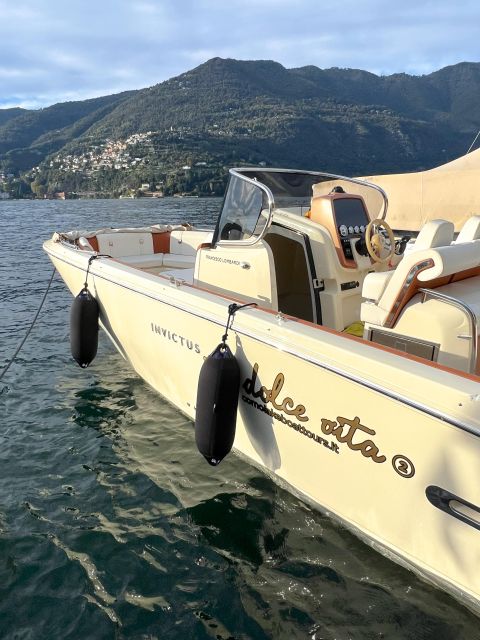 Lake Como: Grand Private Tour 5 Hours Invictus Boat