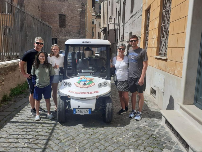 Exclusive Tour of Rome in Golf Cart for Cruisers - Included Amenities