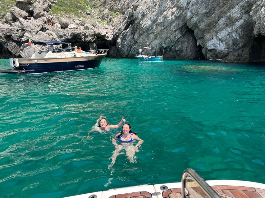 All Inclusive Blue Grotto Visit and Capri Private Boat Tour - Key Points