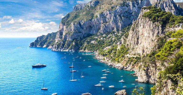 From Capri: Capri and Positano Full-Day Private Boat Trip