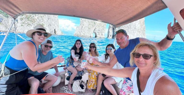 From Positano: Capri & Amalfi Coast Full-Day Boat Experience